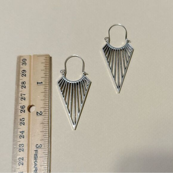 Boho hoop earrings N877 - Picture 4 of 4